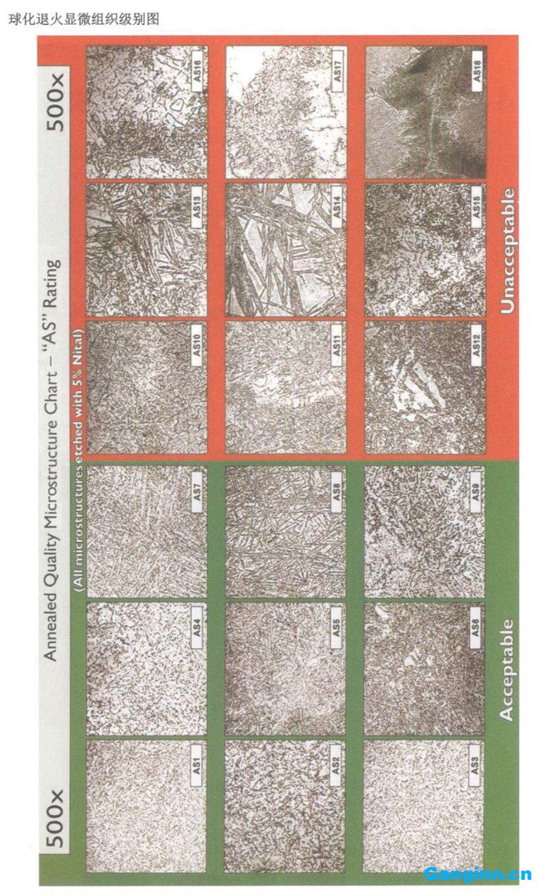 天工TGGP13(H13)模具鋼簡介:球化退火顯微組織級別圖 天工TGGP13(H13)模具鋼簡介:球化退火顯微組織級別圖